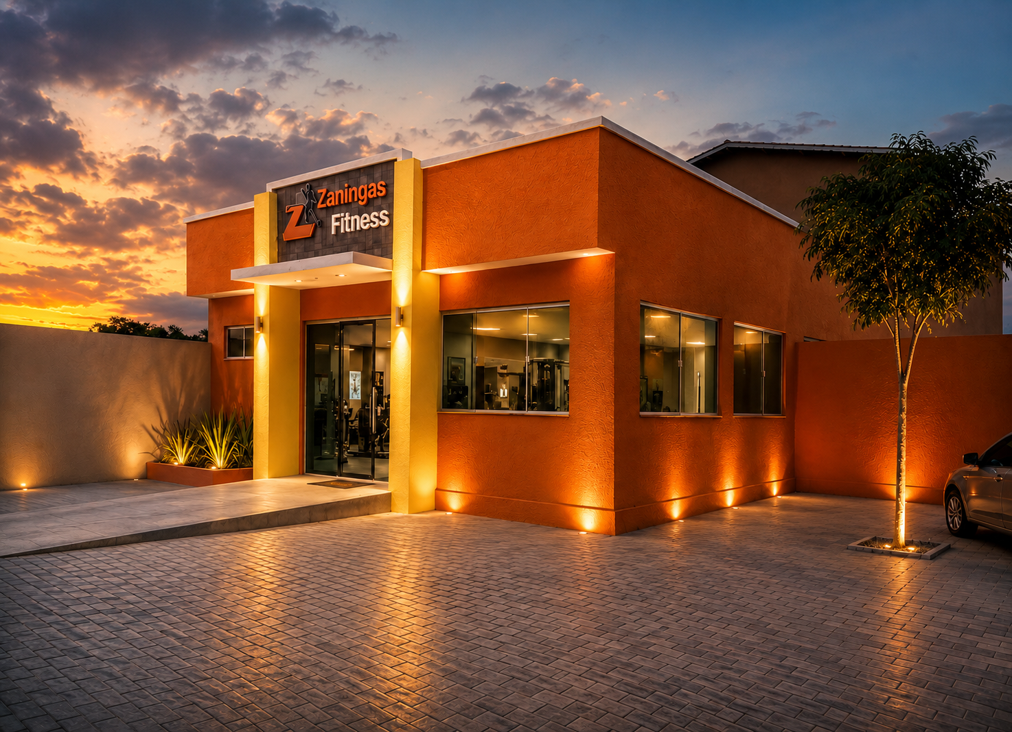 Fachada da Zaningas Fitness
